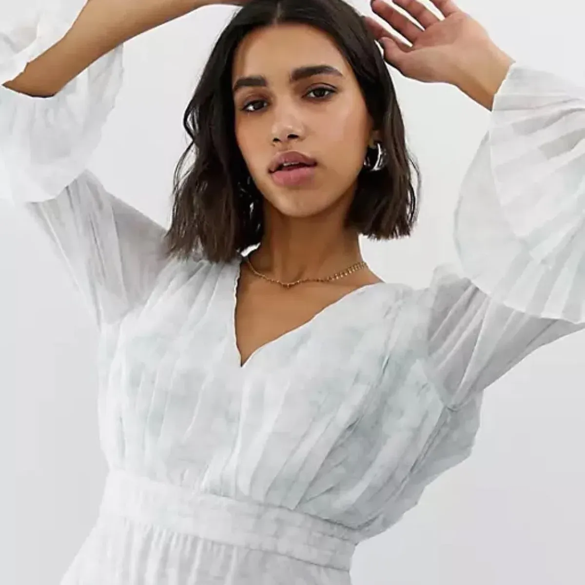  Stevie May Sky Settlement Mini Dress White Size 10 - Image 3