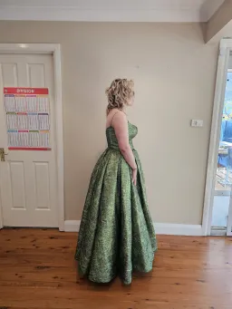 Lia Stubbla Lizard Ball Gown Green Size 12 for rent on The Volte - image 8