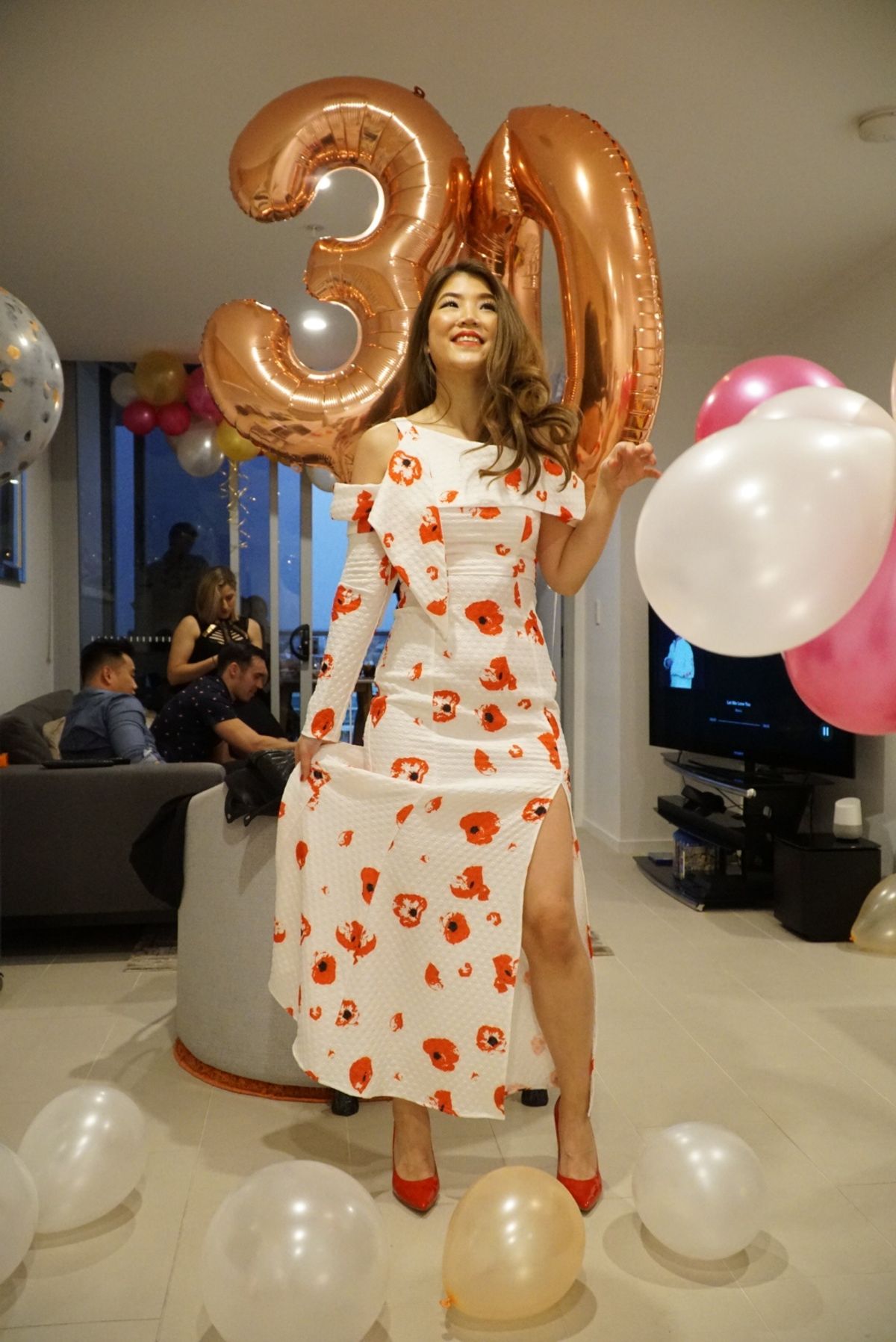 Nicole Finetti Aurora Dress Floral Size 8 - Image 2