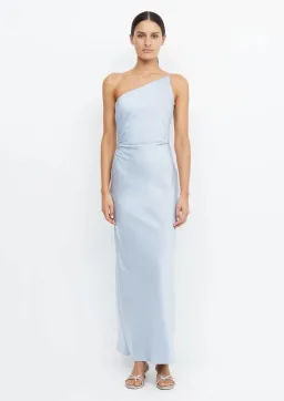 Bec & Bridge Eternity Asym Maxi Dress Dusty Blue Size 8 for rent on The Volte - image 1