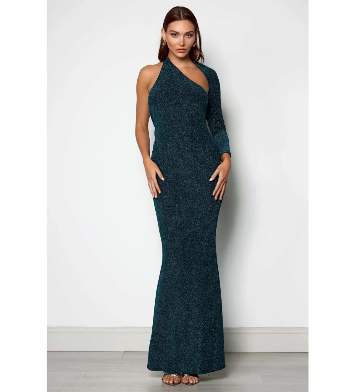 Elle Zeitoune Pia Emerald Maxi Dress Green Size AU 8  - Image 1