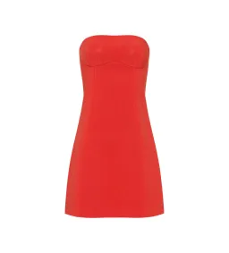 Sir The Label Spoerri Sculpted Mini Dress Red Size AU 6 for rent on The Volte - image 6