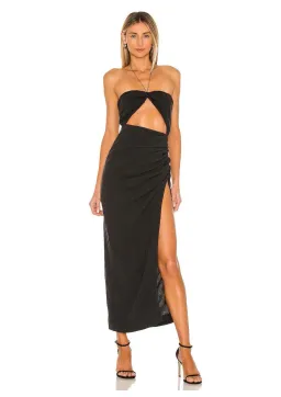 Natalie Rolt Aston Midi Dress Black Size 2 / AU 10 for rent on The Volte - image 1