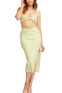 Bec & Bridge Clover Top and Midi Skirt Set Apple Green Size AU 10 for rent on The Volte - image 5