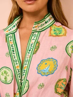 Alemais Porcelain Shirtdress Multi Size 10 for rent on The Volte - image 2