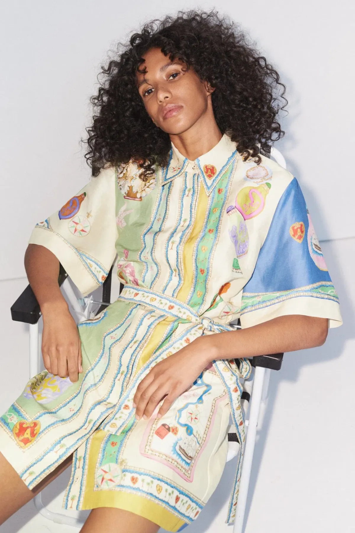 Alemais Elixir Mini Dress Print Size 16 - Image 2