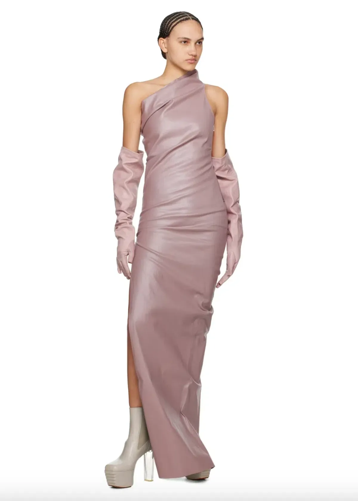 Rick Owens Athena Maxi Dress Pink Size XS/Au 6 - Image 5