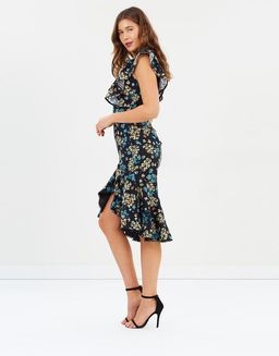 Talulah Stormy Crochet Flounce Midi Dress Floral Size 10 for rent on The Volte - image 2