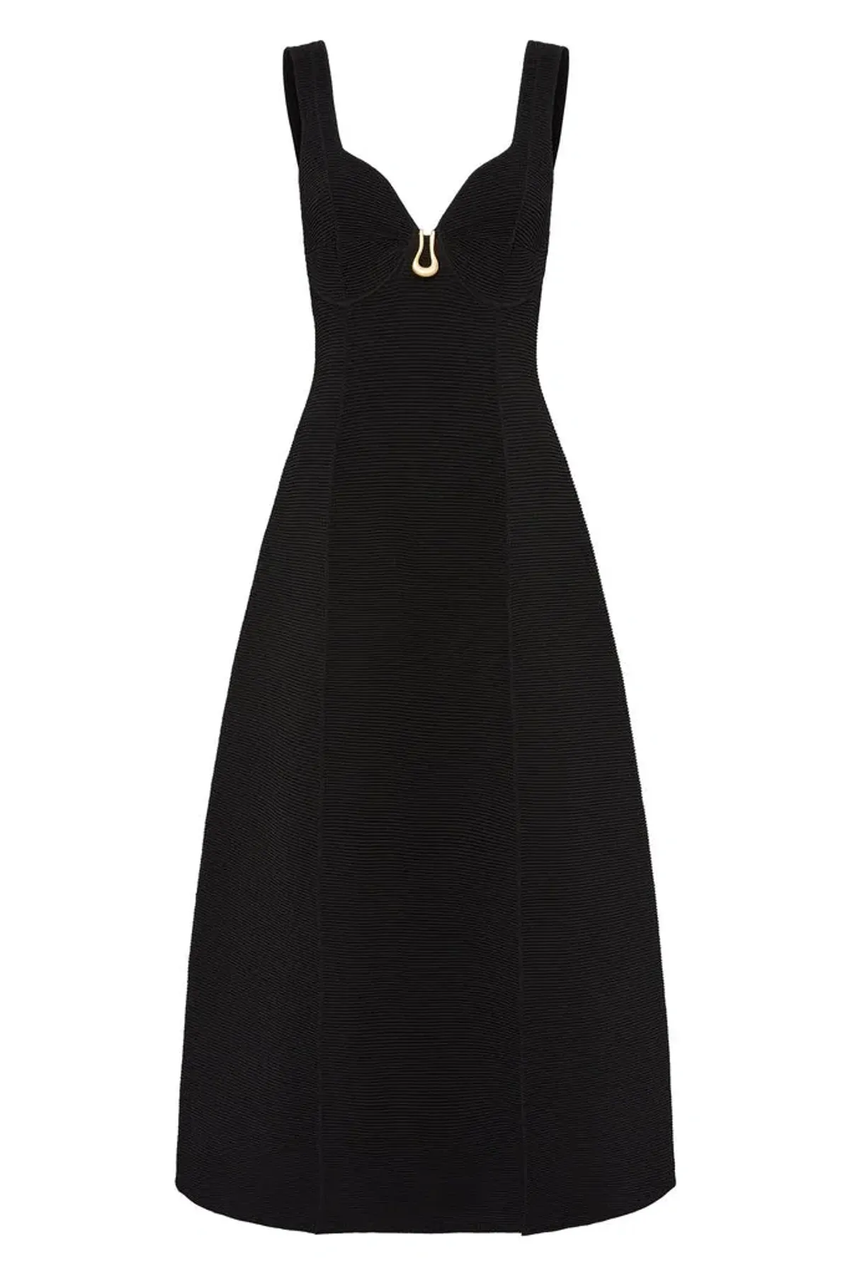 Aje Sylvette Knit Midi Dress Black Size S / AU 8 - Image 5