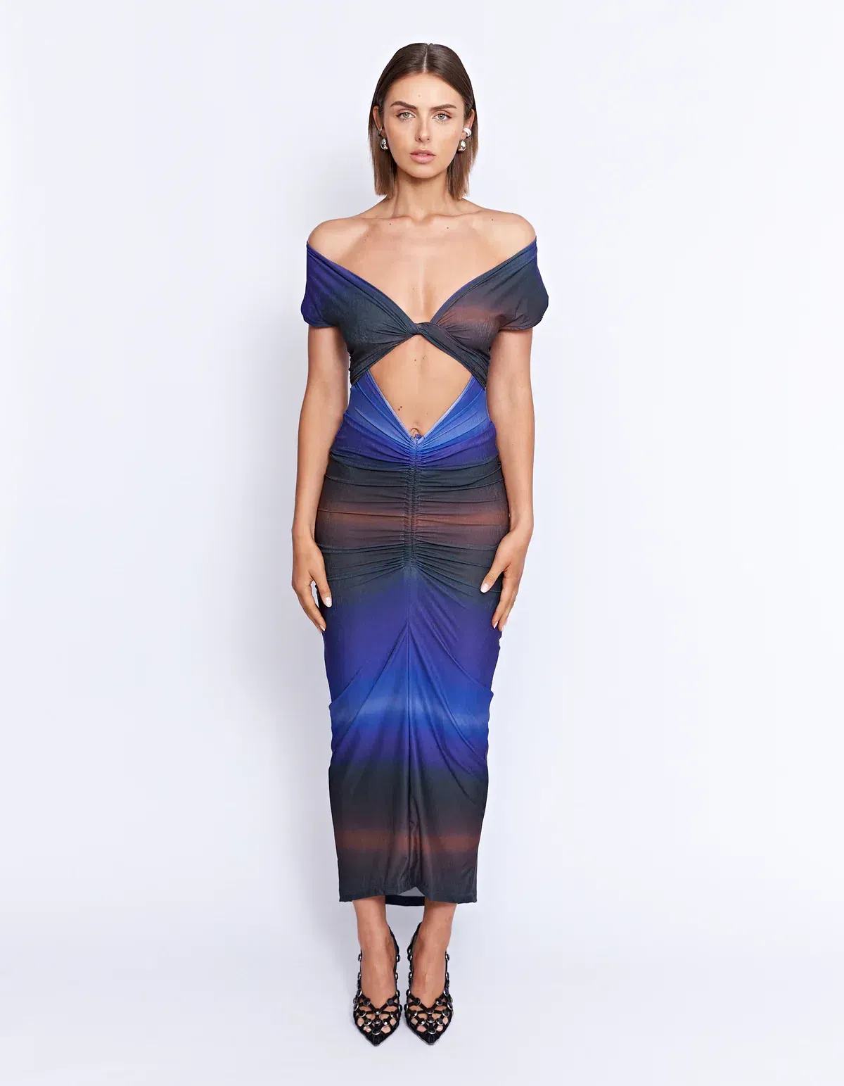 Pfeiffer Gerome Midi Dress in Midnight Size 10 - Image 1