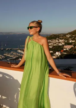 Tojha Lola Maxi Dress in Lime Green Size S / AU 8 for rent on The Volte - image 5