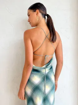 Bec & Bridge Edie Split Maxi Dress in Teal Size 8 for rent on The Volte - image 4