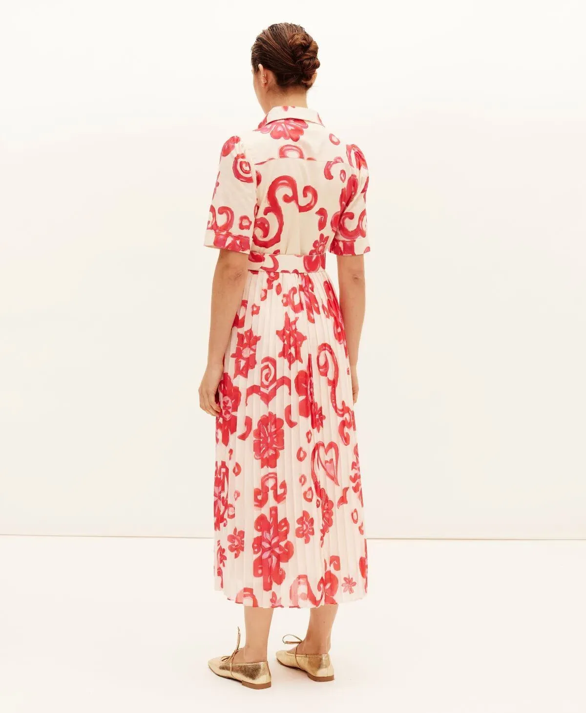 Kate Ford Delta Utility Gown Midi Dress Camellia Size 8 - Image 3