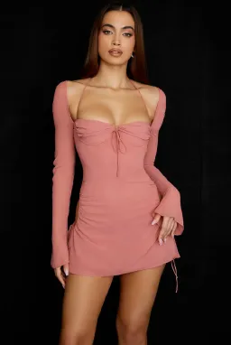 House Of CB Baby Cutout Halter Mini Dress Pink Size S / AU 8 for rent on The Volte - image 5