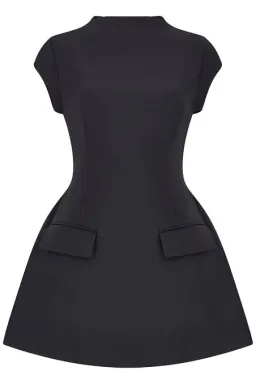 Odd Muse Ultimate Cap Sleeve Mini Dress Black Size AU 6 for rent on The Volte - image 4