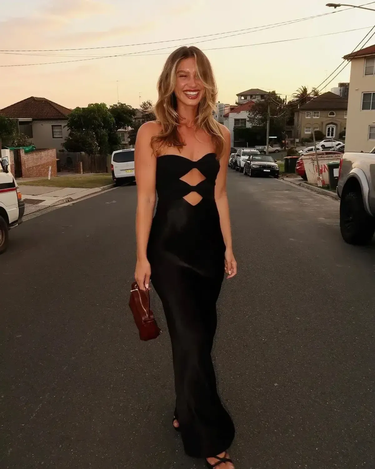 Bec & Bridge Halle Maxi Strapless Black Size AU 10 - Image 4