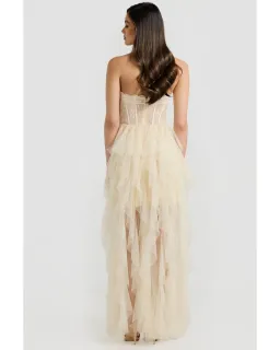 Derma Department Vera Gown Beige Size AU 6 for rent on The Volte - image 3