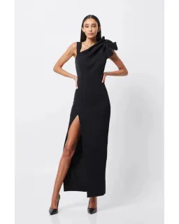 Mossman Infatuation Maxi Dress Black Size AU 6 for rent on The Volte - image 1