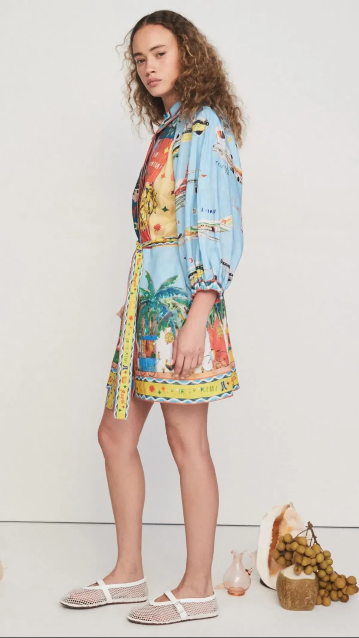 Alemais All Aboard Mini Dress Multi Size 8 - Image 2