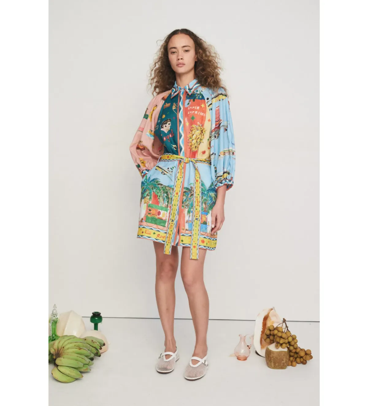 Alemais All Aboard Mini Dress Multi Size 8 - Image 1