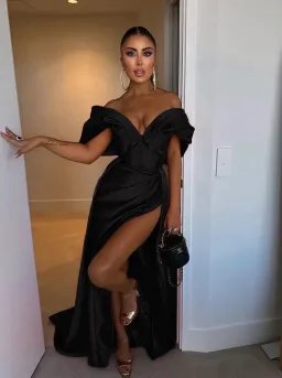Khirzad Femme The Nina Dress Black Size  AU 8   for rent on The Volte - image 1