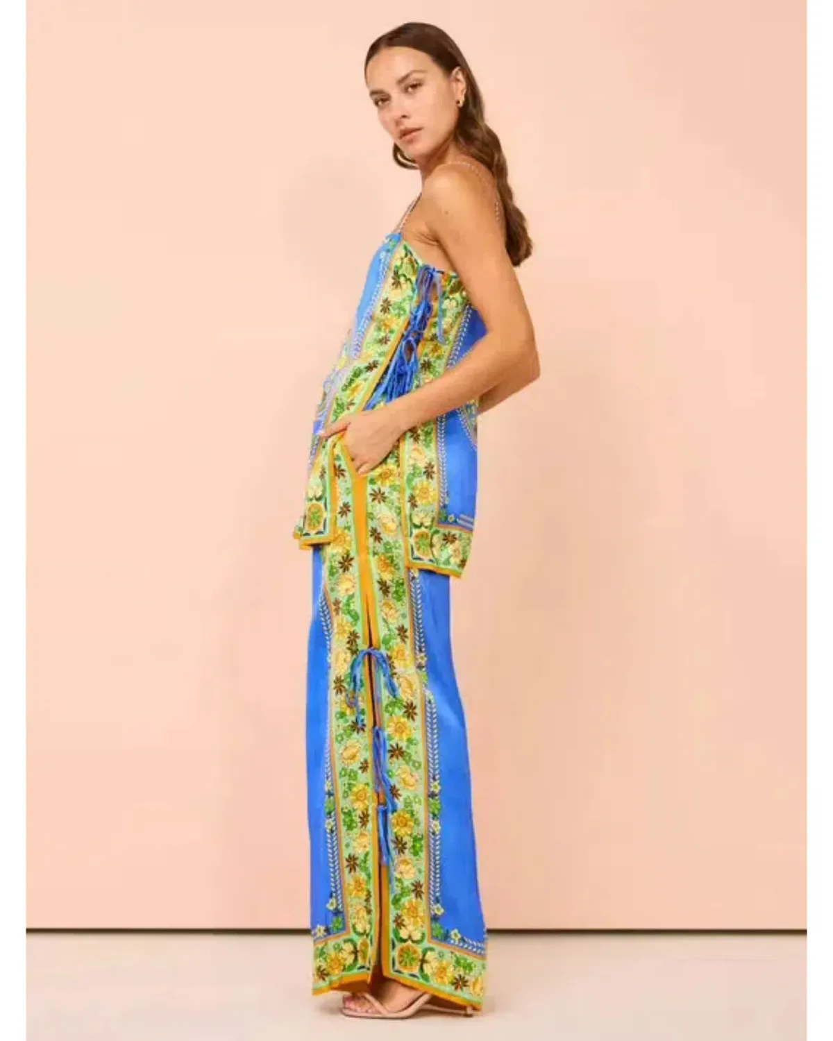 Alemais Linda Pants and Top Set Blue Print Size AU 6 - Image 2