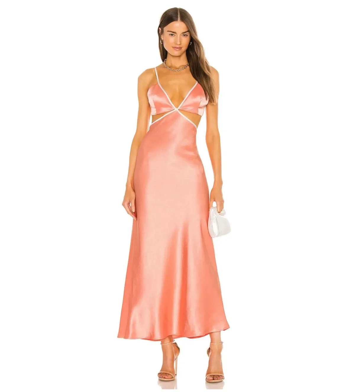 Bec & Bridge Veronique Maxi Dress Coral Size 10 - Image 1