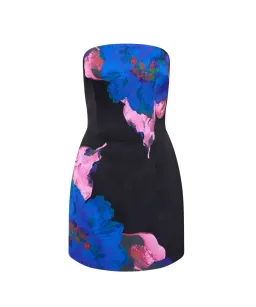 Rebecca Vallance The Acid Bloom Strapless Mini Dress Multi/Floral Size 8  for rent on The Volte - image 8