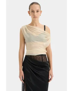 Sir the Label Strobe Cowl Top Bone Size 2 / AU 10 for rent on The Volte - image 2