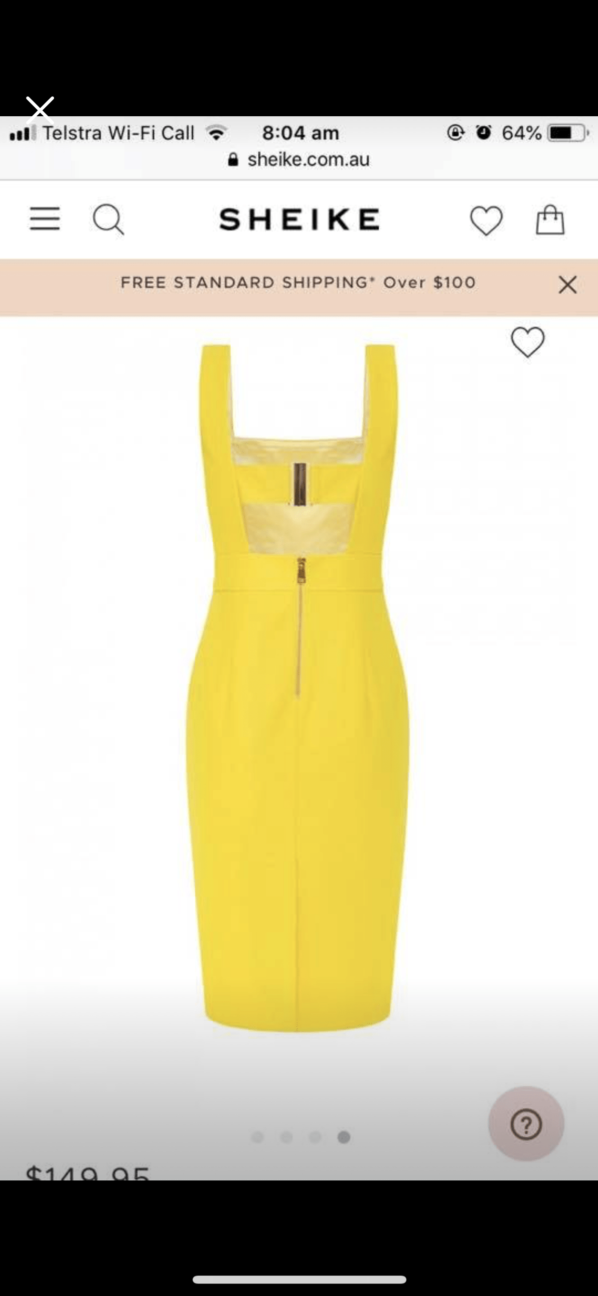 Sheike Renegade Dress - Citrus  - Image 4