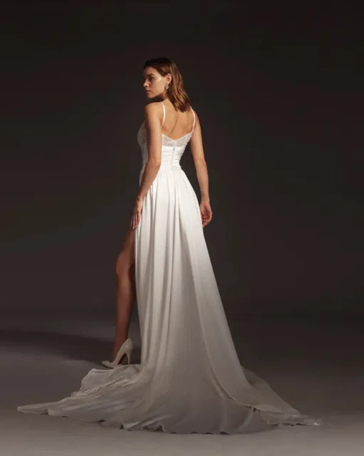 Galia Lahav Tammy Dress White Size 14 - Image 3