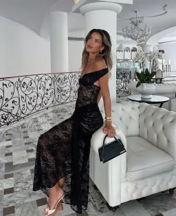 Natalie Rolt Aubrey Dress Black Size 1 / AU 8  for rent on The Volte - image 2