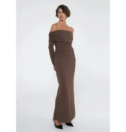 Benni Lorena Maxi Dress Ash Brown Size S / AU 8 for rent on The Volte - image 1