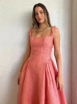 Rachel Gilbert Sophy Strap Dress in Pink Size 8  for rent on The Volte - image 3