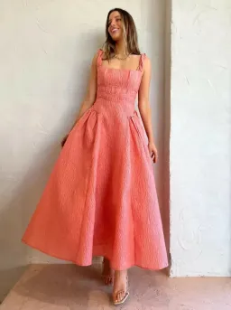 Rachel Gilbert Sophy Strap Dress in Pink Size 8  for rent on The Volte - image 2