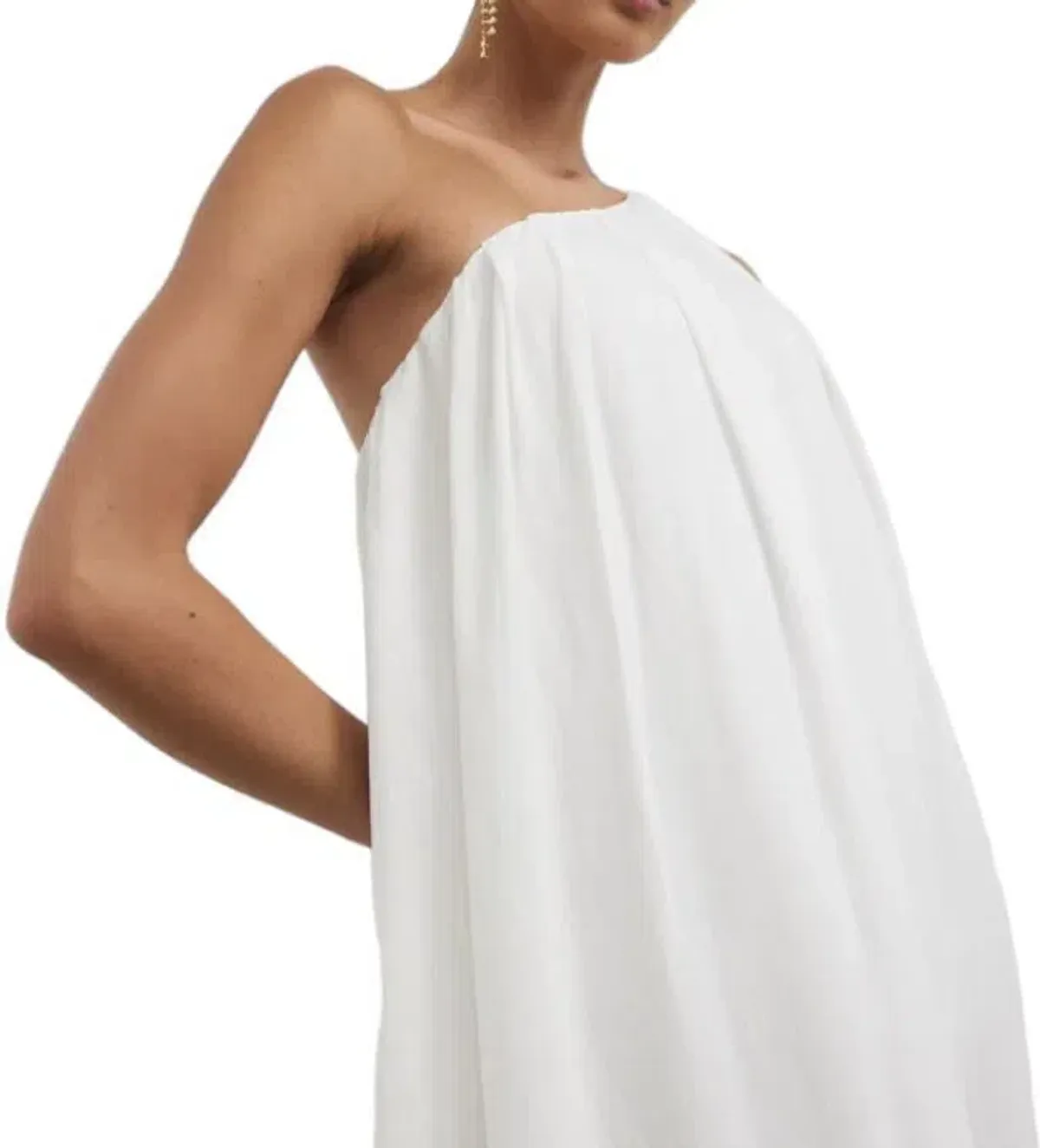 Camilla and Marc Castille One Shoulder Maxi Dress in White Size 10  - Image 4