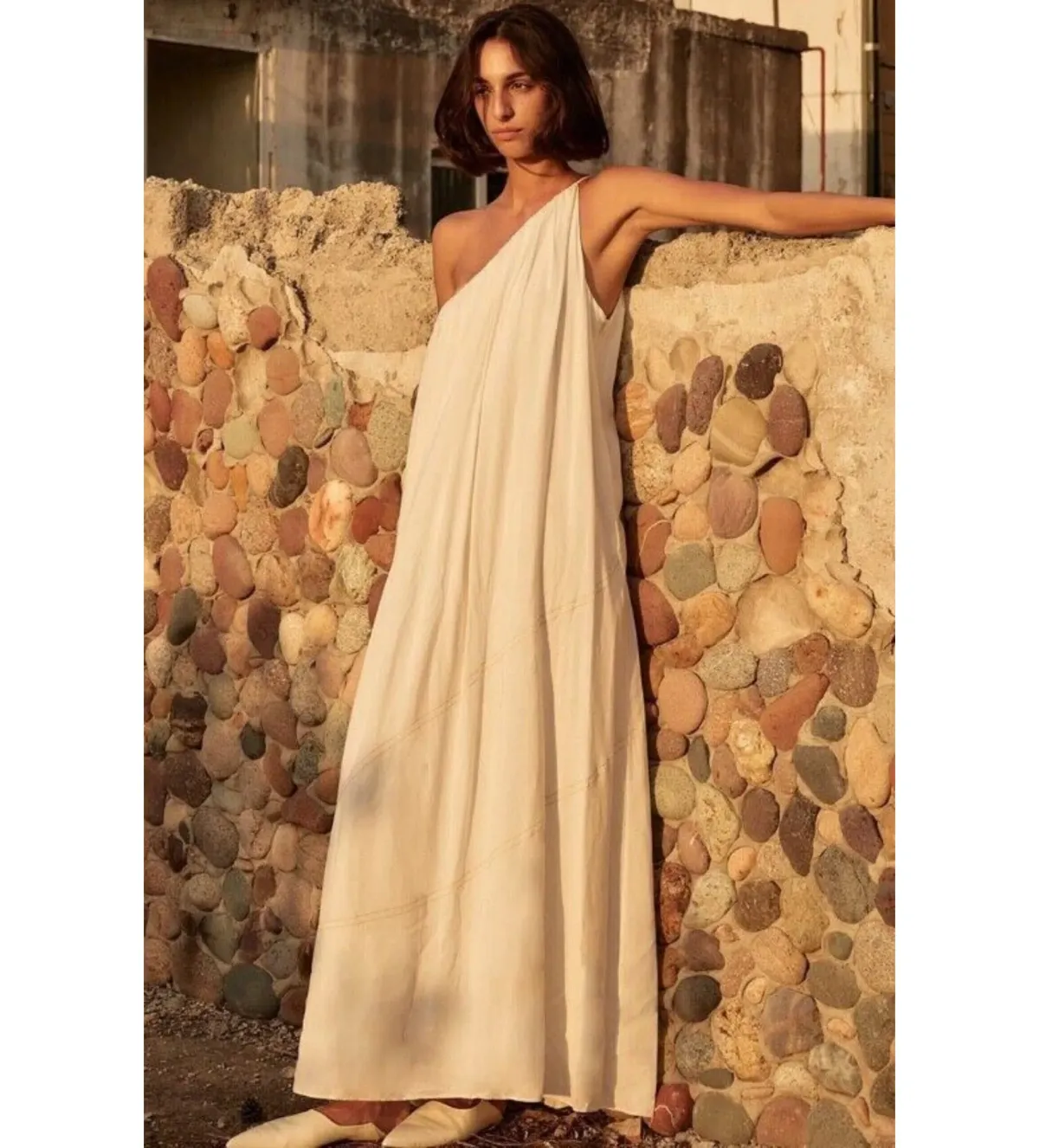 Camilla and Marc Castille One Shoulder Maxi Dress in White Size 10  - Image 1