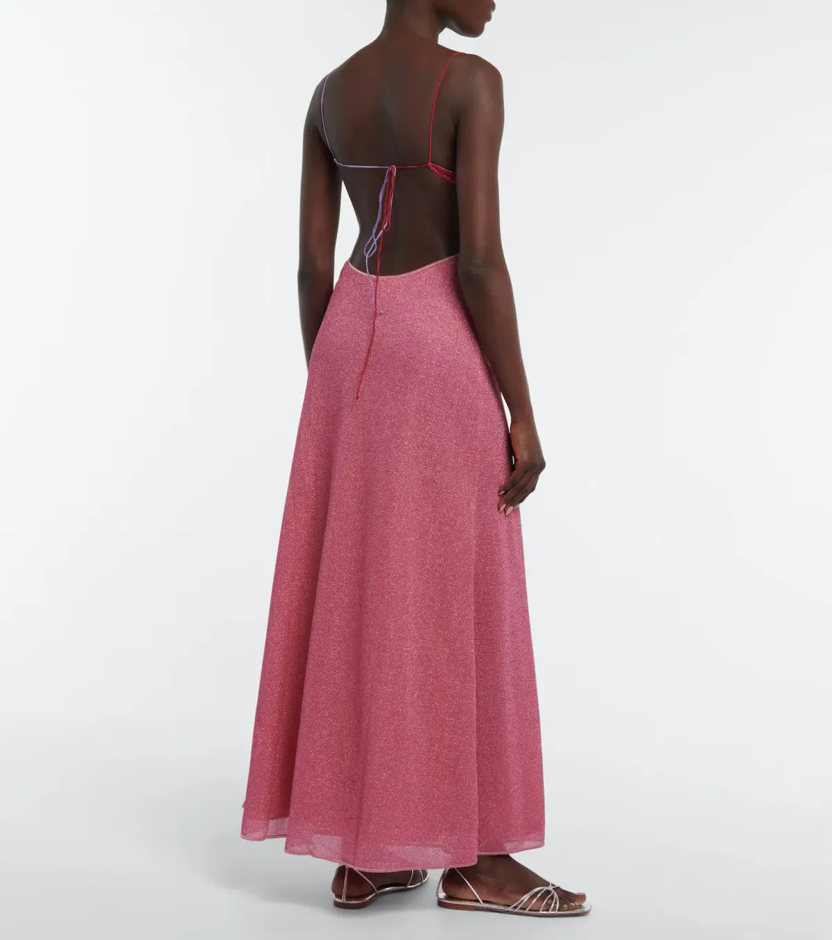 Oséree Cutout Midi Dress Pink Size S / AU 8 - Image 3
