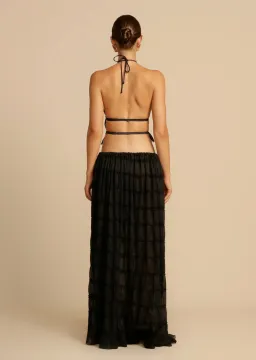 Arcina Ori Juliette Halter Top & Maxi Skirt Set Black Size S / AU 6-8 for rent on The Volte - image 4