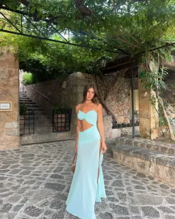 Natalie Rolt Dahlia Dress Baby Blue Size 1 / AU 8 for rent on The Volte - image 5