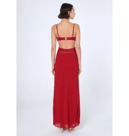 Benni Noah Maxi Dress in Cherry Size AU 14 for rent on The Volte - image 4