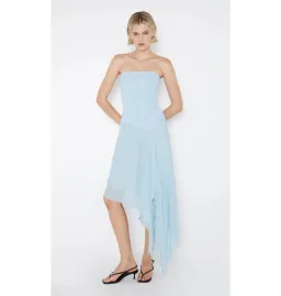 Bec & Bridge Elzette Strapless Midi Dress in Dolphin Blue Size AU 8 for rent on The Volte - image 1