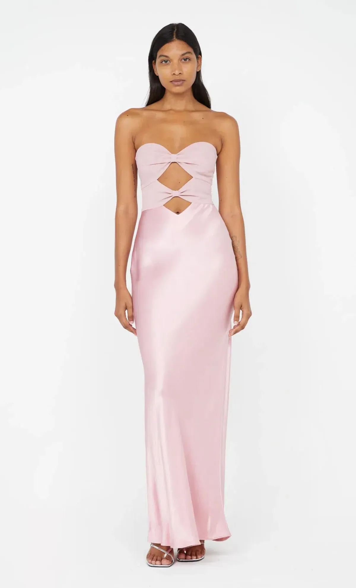 Bec & Bridge Halle Strapless Dress in Dusty Pink Size 6 - Image 8