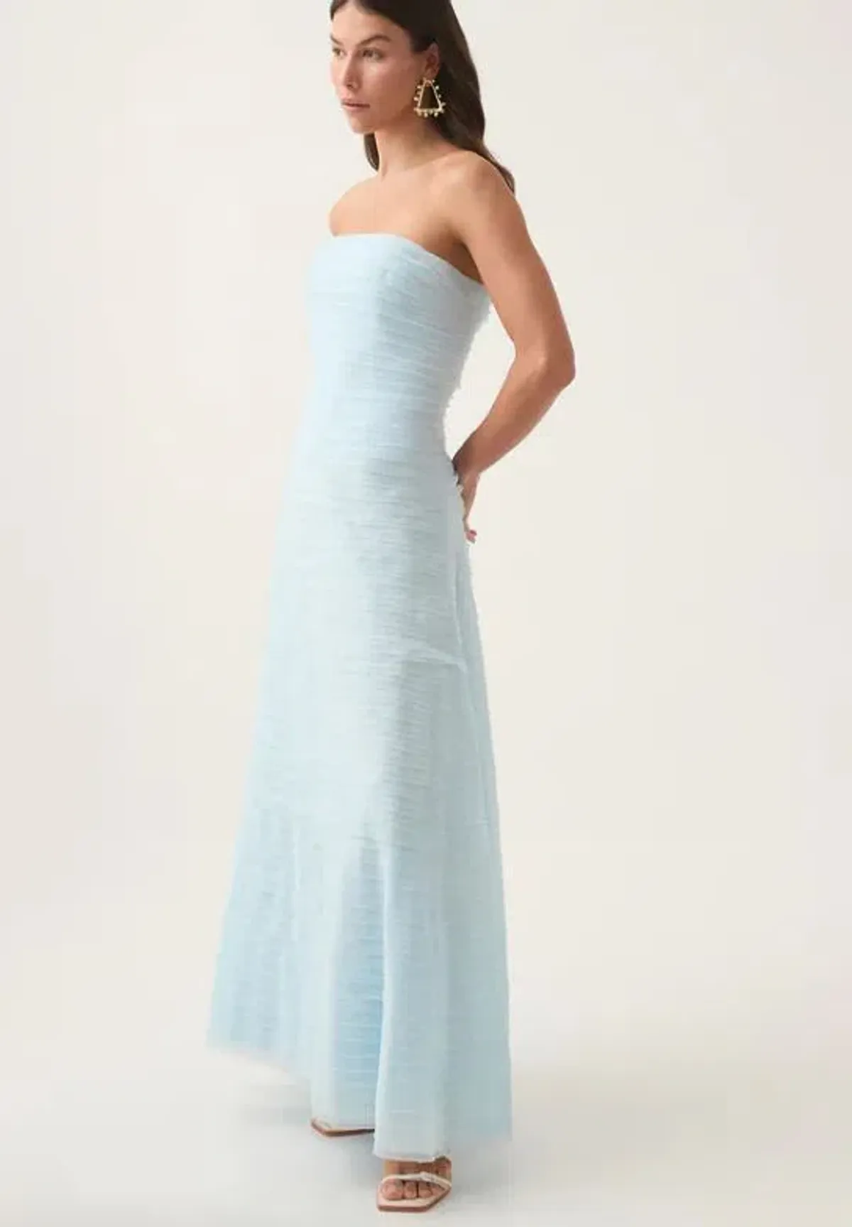 Aje Soundscape Maxi Dress in Blue Size 8 - Image 2
