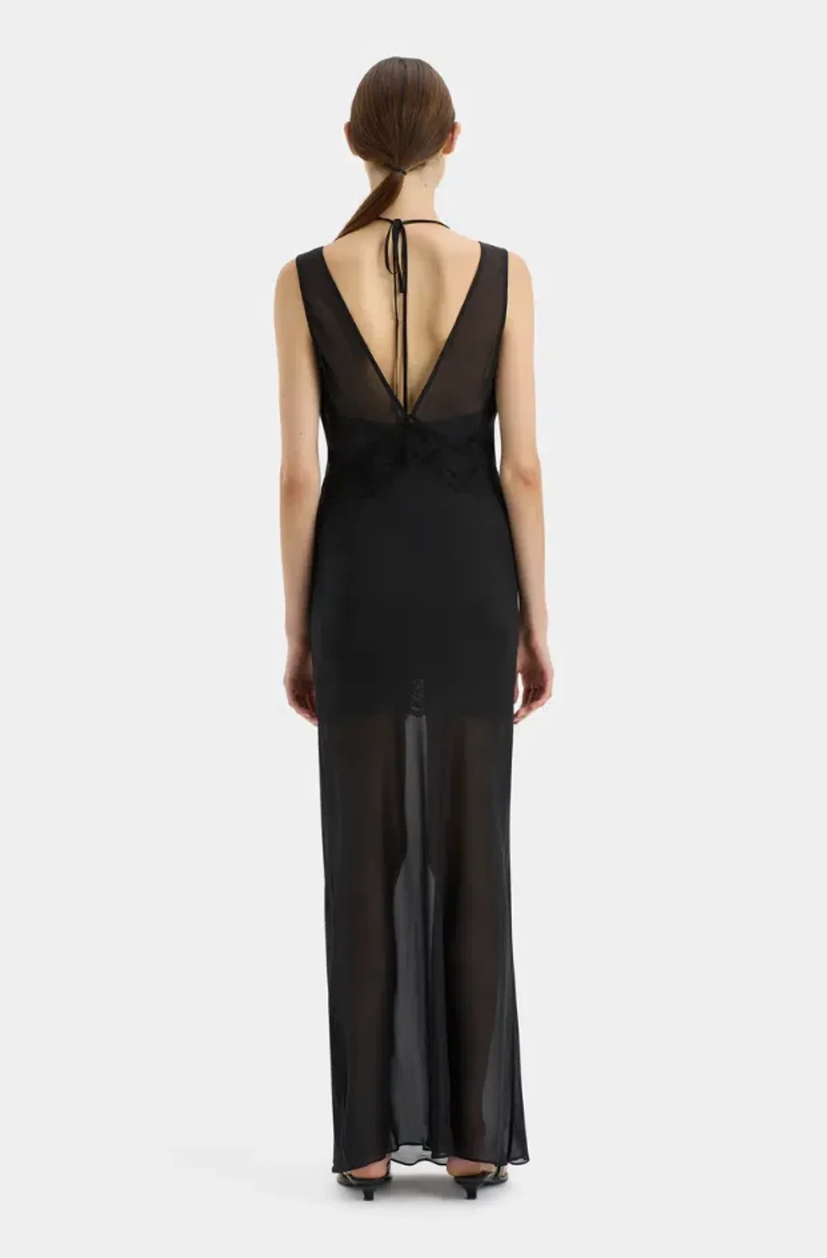 Sir the Label Avellino Lace Layered Dress Black Size 0 / AU 6 - Image 3