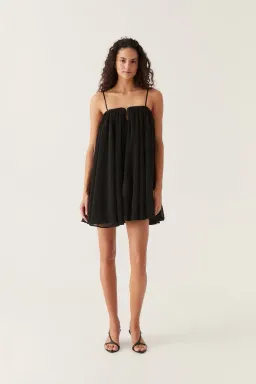 Aje Filigree Sweetheart Mini Dress Black Size 10 for rent on The Volte - image 1
