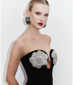 Rebecca Vallance Sachiel Mini Dress Black Size 8 for rent on The Volte - image 5