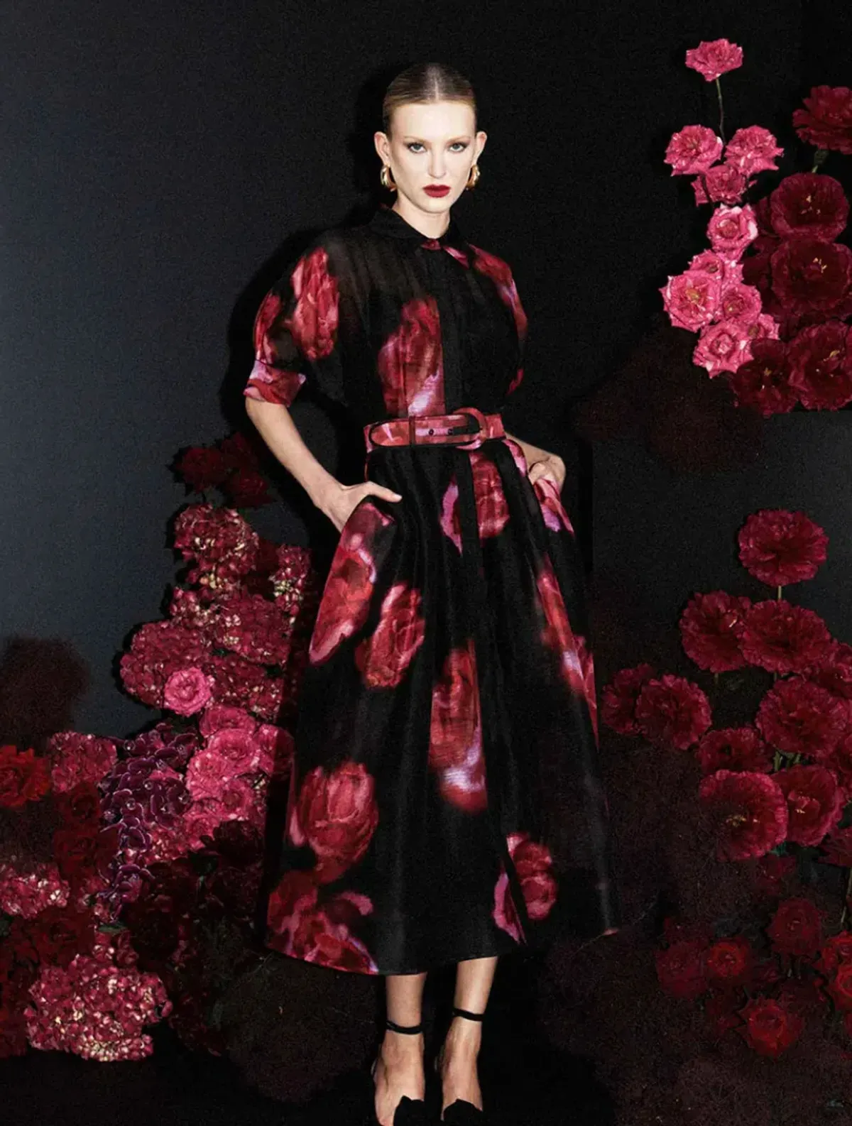 Rebecca Vallance Rosina Midi Dress Floral Size 18 - Image 1