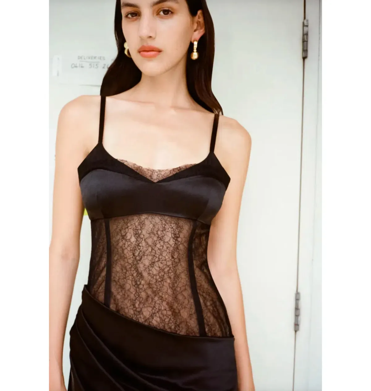 Sir the Label Dunya Draped Gown Black Size AU 10 - Image 4