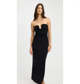Kookai Tayla Trim Maxi Dress Black Size AU 8 for rent on The Volte - image 2